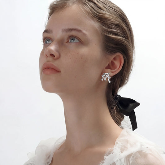 Crystal Bow Studs