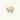 Triple-band gold ring with spherical bead chains and two crystal-pavé bars on cream background