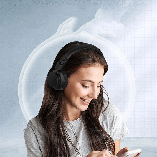 Bluetooth Active Noise Reduction Stereo With Microphone Game Computer Cellphone Anc Wireless Folding Headset Utrano
