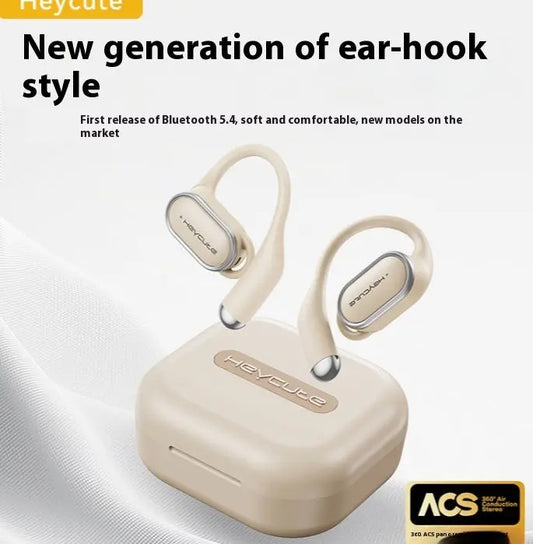 Bluetooth Headset Wireless Large Power Ultra-long Life Battery Sports Ear Hook Air Conduction Utrano
