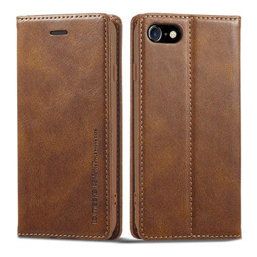 LC.IMEEKE RFID Anti-theft Leather Phone Case, For iPhone SE 2022 / SE 2020 / 8 / 7, For iPhone XS Max, For iPhone XS / X, For iPhone XR, For iPhone 8 Plus / 7 Plus, For Samsung Galaxy S21 5G