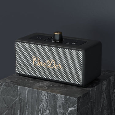 Oneder D3 Retro Leather Casing 30W Dual Units Wireless Bluetooth Speaker, D3