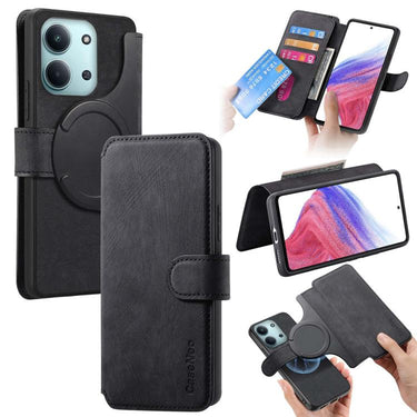 CaseNeo MagSafe RFID Anti-theft Retro Leather Phone Case, For Redmi K70 / K70 Pro, For Redmi Note 13 Pro 4G, For Redmi 13C 4G / 13R, For Redmi Note 13 4G