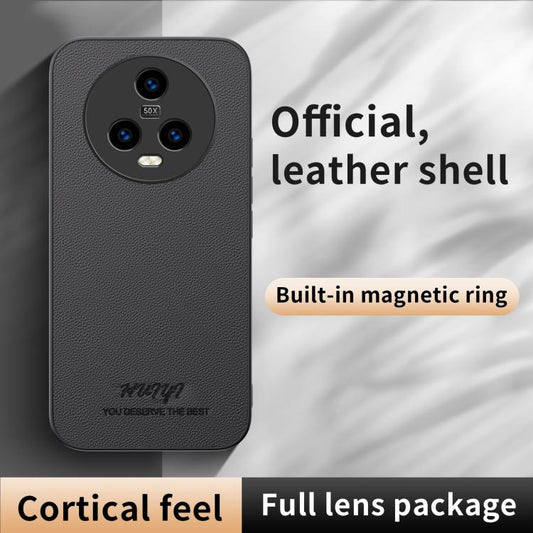 HUIYI Leather Magnetic Phone Case, For Honor Magic5