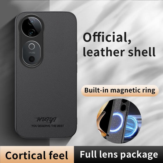 HUIYI Leather Magnetic Phone Case, For vivo S19, For vivo S19 Pro, For vivo Y28 4G, For vivo X100s