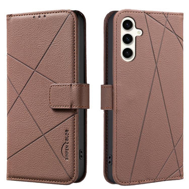 Geometric Pattern RFID Leather Phone Case, For Samsung Galaxy A25 5G, For Samsung Galaxy A24 4G, For Samsung Galaxy A14, For Samsung Galaxy A34 5G