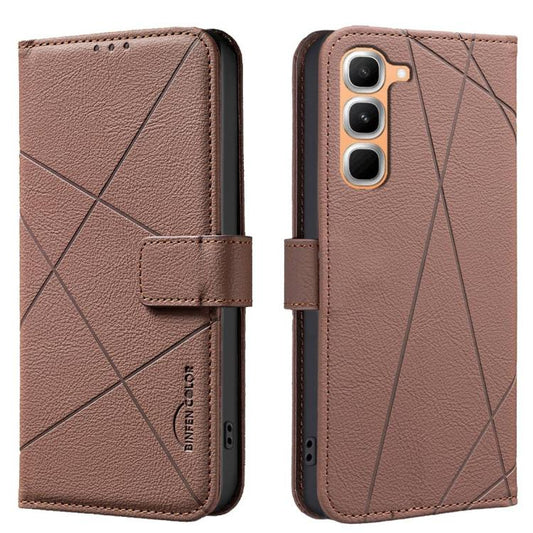 Geometric Pattern RFID Leather Phone Case, For Infinix GT 50 Pro 5G, For Infinix Hot 70 5G, For Infinix Smart 20 4G, For Infinix Note 60 5G / 60 Pro 5G