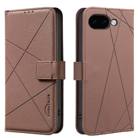 Geometric Pattern RFID Leather Phone Case, For Google Pixel 11 / 11 Pro, For Google Pixel 10a, For Google Pixel 9a, For Google Pixel 9 Pro XL
