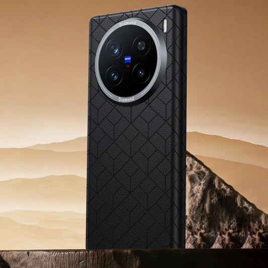 Rubik Cube Series Embossed Grid Pattern Magnetic Phone Case, For vivo X200, For vivo X200 Pro mini, For vivo X200 Pro, For vivo X100s