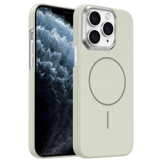 Gold Armor PC Thin Circle MagSafe Shockproof Phone Case, For iPhone 11 Pro