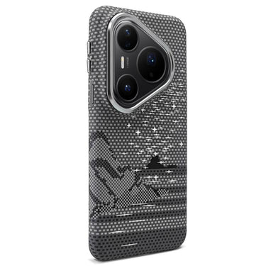 Kevlar Texture Water Sticker Magnetic Phone Case, For Huawei Pura 90 Pro Max 5G, For Huawei Pura 90 Pro 5G, For Huawei Mate 80 Pro Max, For Huawei Mate 80 / 80 Pro, For Huawei Pura 80 Ultra 5G, For Huawei Pura 80 Pro 5G, For Huawei Pura 80 5G For Huawei Pura 90 Pro Max 5G / Grey