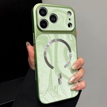 Water Ripple PC Magnetic Vegan Leather Phone Case, For iPhone 18 Pro Max, For iPhone 17 Pro Max