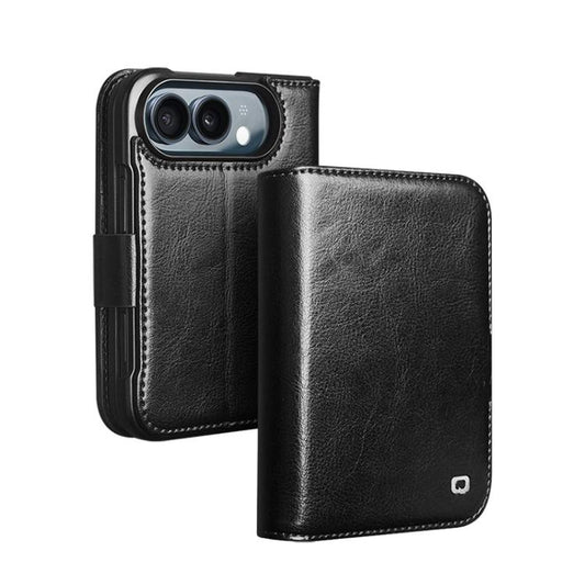 QIALINO Classic 103 Buckle Genuine Leather Phone Case, For iPhone Fold