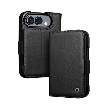 QIALINO Classics 3rd Genuine Leather Phone Case, For iPhone Fold