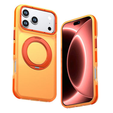 Color Block 360 Degree Rotating Holder PC Hybrid TPU Phone Case, For iPhone 18 Pro / 17 Pro, For iPhone 18 Pro Max / 17 Pro Max