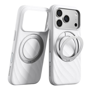 Wave Skin Feel Liquid Silicone Magnetic Fidget Holder Phone Case, For iPhone 18 Pro / 17 Pro, For iPhone 18 Pro Max / 17 Pro Max