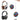 AKZ620BT Long Battery Life Wireless Bluetooth Over-Ear Headphones with Detachable Touch LCD