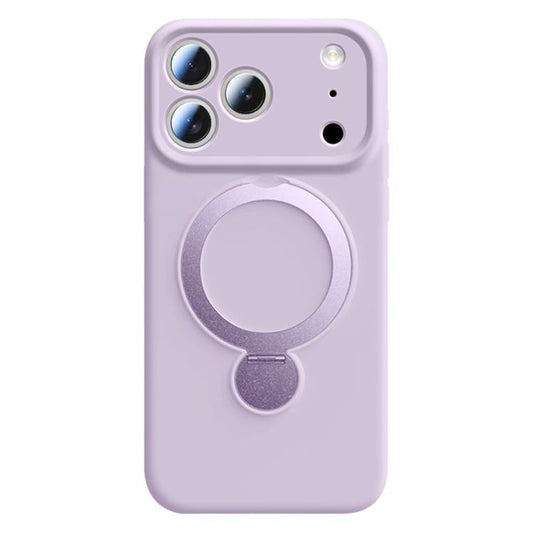 Liquid Silicone 360 Rotating Holder Magnetic Phone Case, For iPhone 17 Pro Max, For iPhone 17 Pro