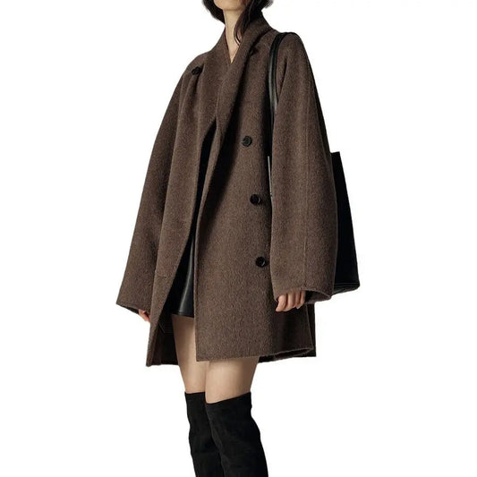 Elegant Winter Double-sided Wool Women's Coat