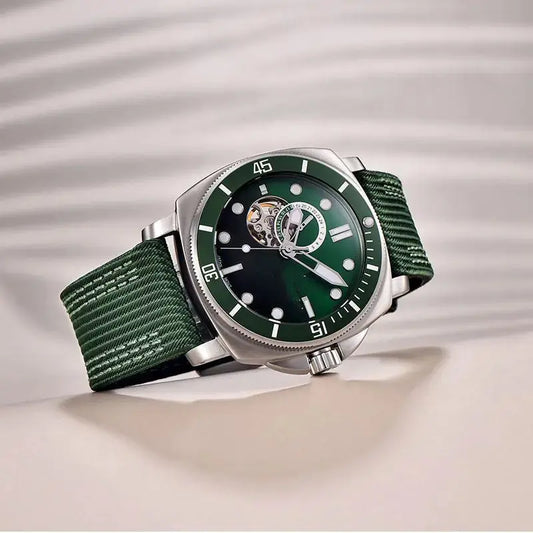 Fully Automatic Mechanical Watch For Sports blue Utrano