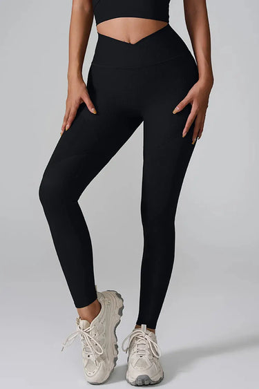 High Waist Active Leggings Black / L