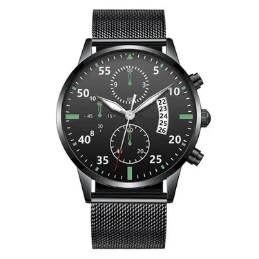 Luminous Calendar Dial Three Eyes And Six Needles Calendar Watch Men Utrano