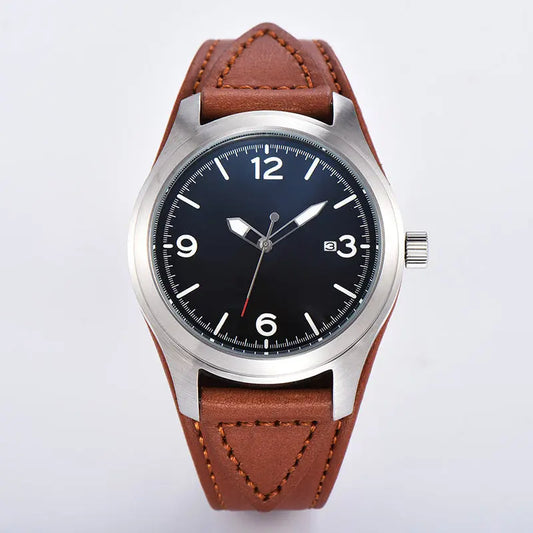 Luminous calendar leather strap men's watch luxury Men's everyday watches Utrano