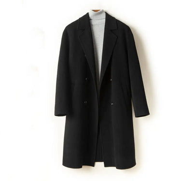 Men's Suit Collar Double Sided Wool Coat
