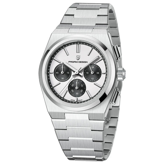 Mens Fashion Blue Quartz Waterproof Chronograph Watch - UTrano