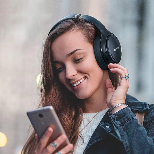 Mpow H19 IPO Active Noise Cancelling CVC8.0 Microphone headsets Utrano