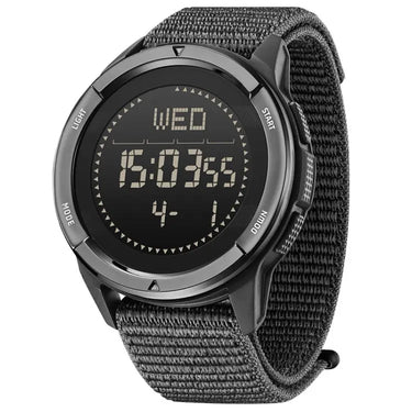 NORTH EDGE ALPS Outdoor Waterproof Men Carbon Fiber Digital Nylon Strap Smart Sports Watch