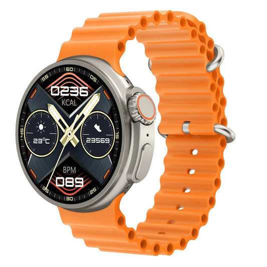 New K9 pro Smart Watch 1.39 Round Screen Encoder True Screw Clip Wireless Charging NFC Offline And Payment Function Utrano