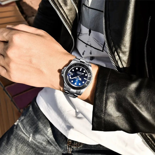 PAGANI DESIGN Men's Waterproof Stainless Steel Automatic Mechanical Watch - UTrano