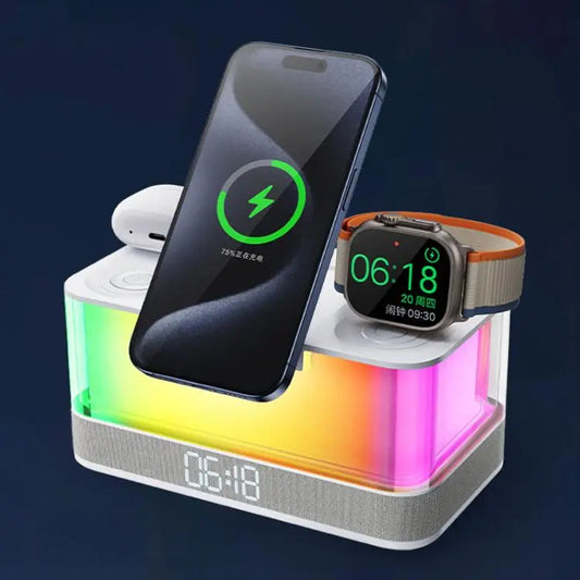 R8 Cell Phone Earphone Watch 3 In 1 Multi-Function Wireless Magnetic Charger, R8 Utrano