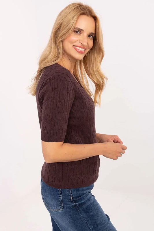 Short sleeve sweater model 217328 Factory Price