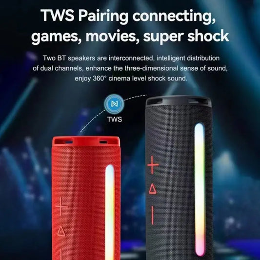 T&G TG374 Portable 3D Stereo Bluetooth Speaker Subwoofer Support FM / TF Card / RGB Light, TG374 Utrano