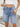 Washed Raw Hem Denim Shorts