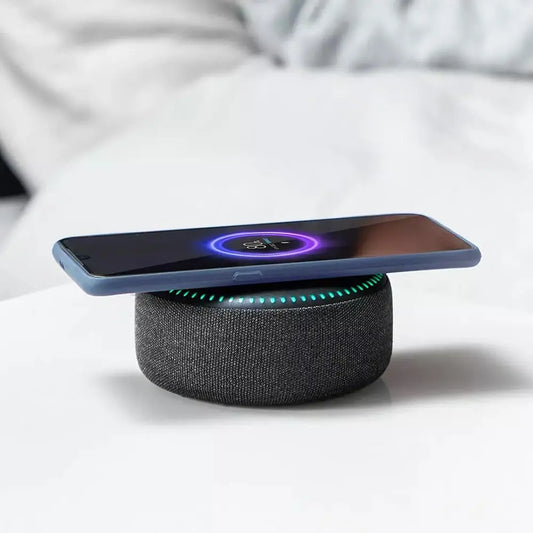 Wireless Charger Bluetooth Speaker White Noise 20W Max