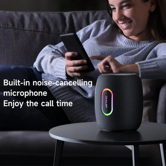 Zealot S64 Shocking Sound Super Subwoofer Bluetooth Speaker with RGB Light, S64 - UTrano