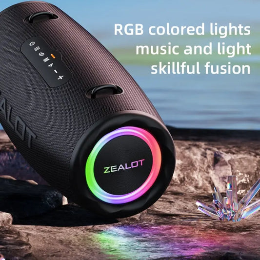 Zealot S87 80W Portable Outdoor Bluetooth Speaker with RGB Light Utrano