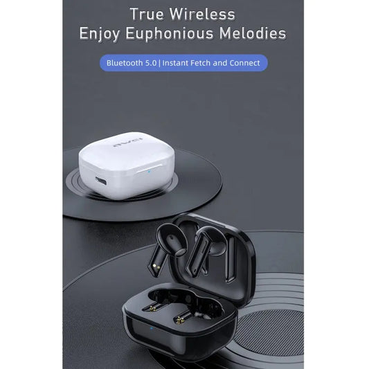 awei T36 Bluetooth 5.0 True Wireless Stereo Bluetooth Earphone, T36(White), T36(Black) Utrano