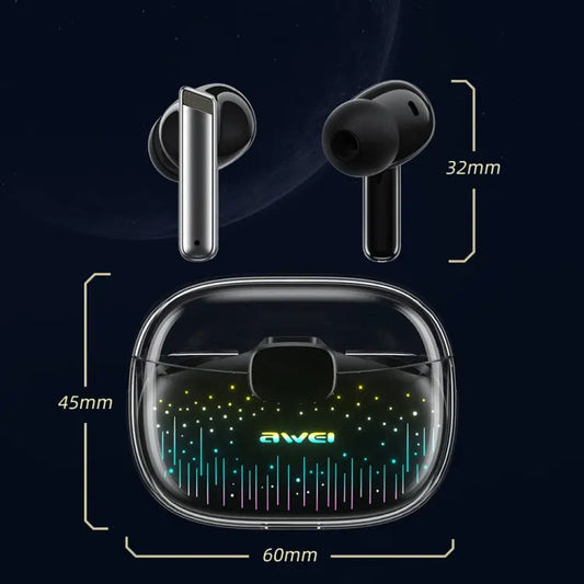awei T52 Pro True Wireles Gaming Bluetooth Earbuds, T52 Pro(Starry Pattern), T52 Pro(Glass Pattern) Utrano