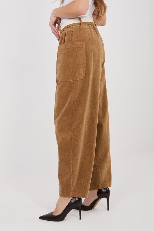 corduroy trousers model 225424 Rue Paris