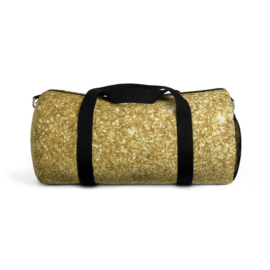 Gold Glitter Duffel Bag — Sparkle Travel & Gym Bag  