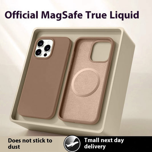 Phone Case Magnetic Liquid Silicone  