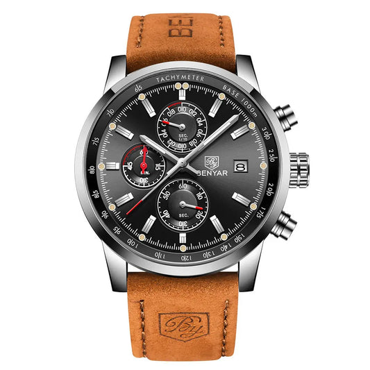BENYAR Watches Men Luxury Brand Quartz Watch 
