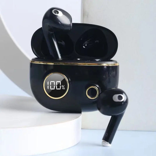 Binaural Sports Mini Cute Semi-in-ear Digital Display Headphones  