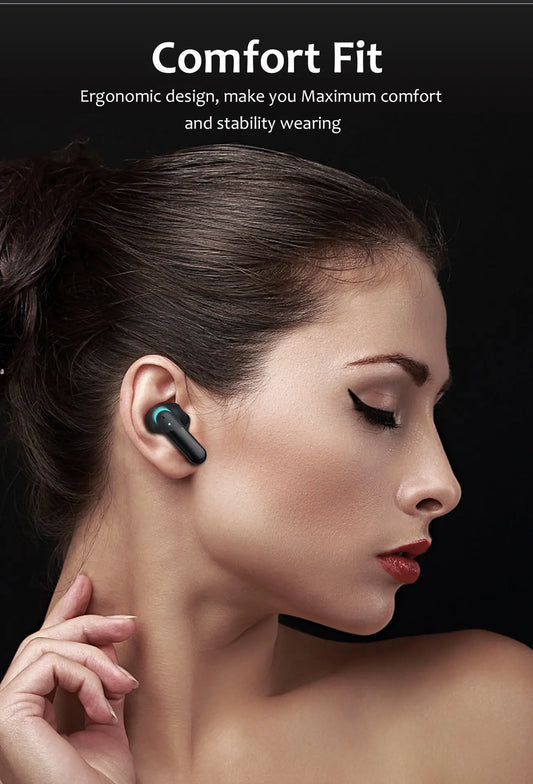 E1 Bluetooth headset LED light display noise reduction wireless headset hifi gaming in-ear sports earbuds Utrano