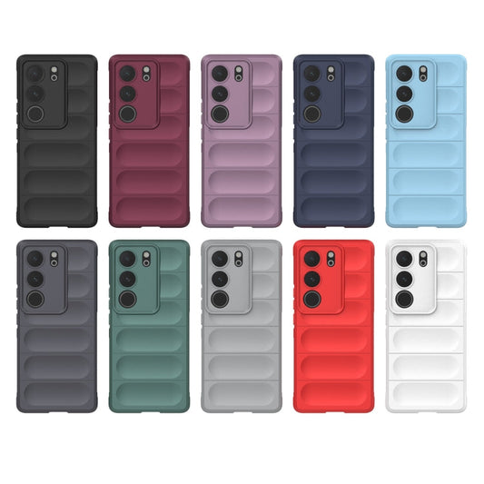 Magic Shield TPU + Flannel Phone Case, For vivo Y78+ Global, For vivo iQOO Z7x  