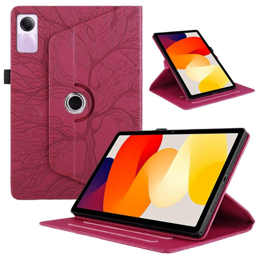 Tree Life Embossed Rotation Leather Tablet Case, For Xiaomi Redmi Pad SE 11, For Xiaomi Pad 6 / 6 Pro, For Xiaomi Redmi Pad 10.6 2022, For Xiaomi Pad 5 / 5 Pro  